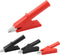 4pcs Insulated Alligator Clips, Heavy Duty Alligator Clamps, 30A Nickel Plated Copper Alligator Clips Electrical Testing, 4mm Standard Banana Plug...
