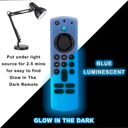 Firestick Remote Cover Case Compatible with 3rd Gen 2 Pack Fire TV Stick 2021 4K Alexa Voice Remote Control Glow in The Dark Non Slip Silicone Pro...