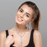 3 Pack Italian Silver Chain Necklace for Women Silver Five-line Chain Necklace Bracelet Drop Dangle Earrings Jewelry Set for Wedding Party Prom Bi...