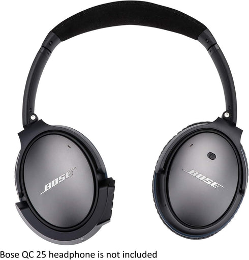 Upgraded aptX Wireless Bluetooth Adapter for Bose QuietComfort QC 25 Headphones with Mic/Volume Control, Black...