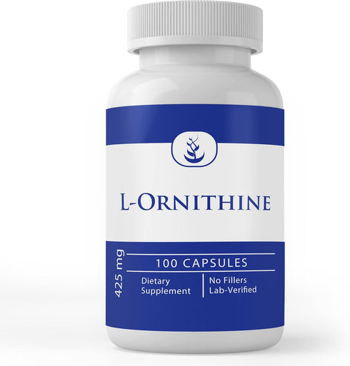 Pure Original Ingredients L-Ornithine, (100 Capsules) Always Pure, No Additives Or Fillers, Lab Verified...