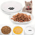 CSD Cat Food Bowl (3 Pack) - Ceramic Cat Bowls with Nonslip Silicone Bottom, Whisker Friendly, 200ml Capacity...