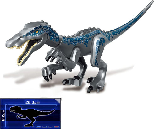 2 Pack Dinosaur Building Blocks Toys, 11 Inch Jurassic Animal Take Apart Dino Kids, Dinosaur Sticker Included (Baryonyx & Pterodactyl)...