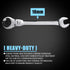 1PCS 18mm Open Flex-Head Ratcheting Wrench, Metric Ratcheting Spanner with 74 Teeth, Chrome Vanadium Steel Tubing Ratchet Spanner...