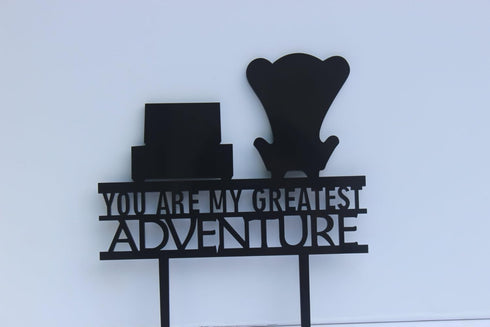 Meijiafei Wedding Cake Topper - Up You Are My Greatest Adventure for Celebration Party Supplies...