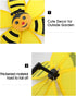Flower Wind Spinner 4pcs Garden Pinwheels Whirligigs 11.8inch Ladybug Bee Windmill Wind Spinner Pinwheel for The Yard Garden Lawn Patio Outdoor De...