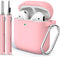 Airpods Case Cover 2&1(2019) with Cleaner Kit,Soft Silicone Protective Case for Apple AirPods 2nd/1st Generation Charging Case with Keychain,Shock...