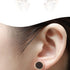 Women's Earrings,18K Rose Gold Plated Earrings Women with Double Titanium Steel Triangular and Zirconia, Nice Women Earrings Gift...