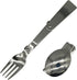 Maydahui 2PCS Folding Spoon and Fork SUS 18/10?304?Stainless Steel Spork Portable Camping Cutlery Multi-Functional Foldable Fruit Forks for Outdoo...