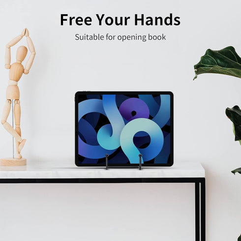 3 Pack 8 Inch Plate Stands for Display, Plate Holder Display Stand, Picture Frame Stand Black Metal Frame Holder Stands for Book,Small Easel,Decor...