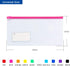 Tamaki 10 Pack Zipper Plastic Envelopes, Small Plastic Envelopes, A6 Size for Pencil Case Bulk, Bill Bag, 10 Color (9x4.7 Inch)...