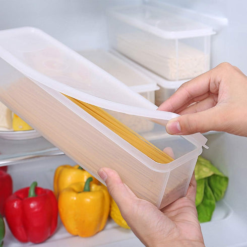 Guardians Pasta Container Noodle Food Storage Spaghetti Keeper Box with White Cover...