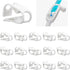 Plastic Tubing Clamps 1/2" - 5/8"OD Adjustable Flow Control Pinch Valve Plastic Hose Clamp Shut Off for Laboratory Use-White 16PCS...