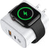 3 in 1 Charger Block with Built-in Watch Charger, 20W Portable Dual Ports Charging Brick USB C Wall Plug for Apple Watch 9/8/7/6/5/4/3/2/1/SE/Ultr...