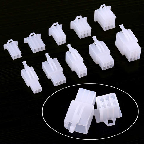 Swpeet 580Pcs 2.8MM Automotive Electrical Wire Connectors Kit, 2.8mm 2 3 4 6 9 Pin Automotive Electrical Wire Connectors Pin Header Crimp Wire Ter...