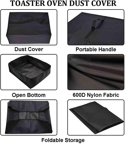 Toaster Cover Waterproof Heat-Resistant Dust-proof Cover Case 2-Slice Toaster Protective Sleeve with Convenient Handle for BLACK+DECKER 2-Slice To...