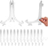 15 Pcs 7 Inch Clear Plastic Easels or Stand/Plate Holders, Displays Pictures/Photos, Artworks, Posters, Small Boards...