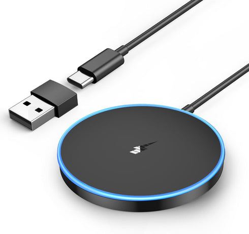 Magnetic Wireless Apple MagSafe Charger for iPhone 15/14/13/12 Series, AirPods - LED Charging Pad With Dual Ports......