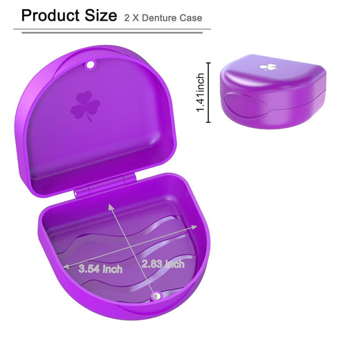 Retainer Case Denture Case: BVN Orthodontic Dental Case, Slim Braces Case, Mouth Guard Case, Denture Box, Teeth Aligner Case, Night Guard Case Con...