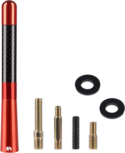 ONE250 Short Antenna, Compatible with Jeep Wrangler JK JKU JL JLU Rubicon Sahara Gladiator Renegade Cherokee Compass (2007-2024), Jeep Patriot (20...