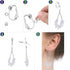 Adjustable gold Silver clip on earring converter kit for women,pierced to clip earring backs adapters findings for jewelry making,change hooks Pos...