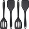 Silicone Small Serving Spatula Set of 4, Mini Silicone Spatula Turner for Kitchen Use, Small Silicone Spatulas for Egg, Steak, Pancake...