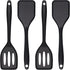 Silicone Small Serving Spatula Set of 4, Mini Silicone Spatula Turner for Kitchen Use, Small Silicone Spatulas for Egg, Steak, Pancake...