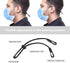 HX AURIZE Face Mask Extender Holders to Protect Ears Adjustable Black 4 Pcs...