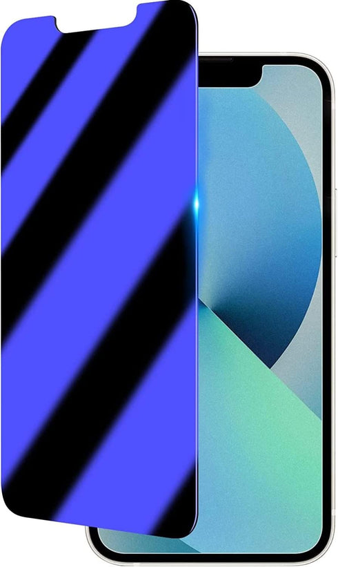 iPhone 13 Anti Blue Light Privacy Matte Screen Protector, Blue Light Blocking Eye Protection 9H Tempered Glass, Anti Glare Anti-Spy Smooth Shatter...