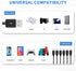 Poyiccot USB C Splitter Cable, USB A to USB C Splitter Cable, 6 in 1 USB 2.0 Type A Male to 6 Type-c Male Charger Cable with 3A Fast Charge for An...