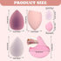 14 Pcs Makeup Sponge Set, Beauty Blender Make up Sponges Setting Face Puffs with 4 Pcs Powder Puff and 4 Pcs Mini Makeup Sponges for Liquid, Cream...