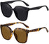 Dollger Retro Oversized Square Sunglasses for Women Trendy Classic Style Sun Glasses UV400 Protection...