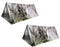 Emergency Survival Tent 2 Person Waterproof Reflective, Thermal Space Blanket for Camping, Life Saving Equipment, Outdoor Mountain Shelter (2 Pack...