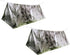 Emergency Survival Tent 2 Person Waterproof Reflective, Thermal Space Blanket for Camping, Life Saving Equipment, Outdoor Mountain Shelter (2 Pack...