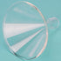 Glass Powder Funnel, Short Stem Funnel with Heavy Wall Borosilicate Glass and a Top Diameter of 100 mm...