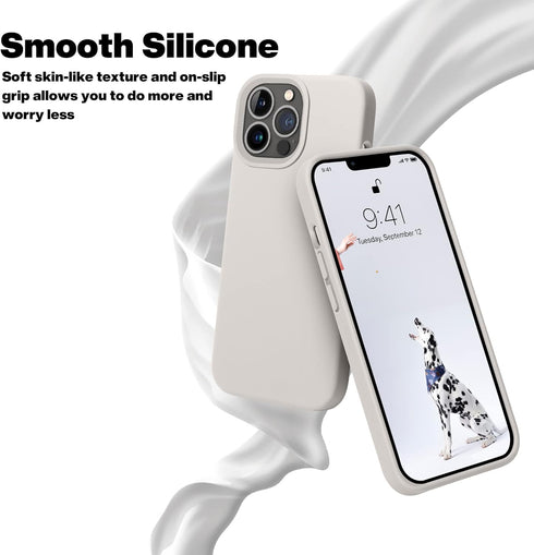 OTOFLY Compatible with iPhone 13 Pro Case, Liquid Silicone Slim Protective Shockproof Phone Case Cover with Anti-Scratch Microfiber Lining, 6.1 in...