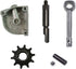 3 Holes Clutch Cover Clutch Arm Lever 10Tooth Drive Sprocket for Motorized Bike...