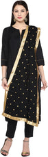 Woman's Embroidered Chiffon Dupatta Scarf Shawl Wrap Soft...