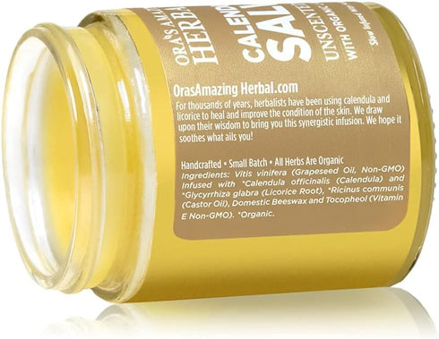 Calendula Salve, Calendula Cream, Drawing Salve, Calendula Ointment, Ora's Amazing Herbal, Coconut Free Salve made with Organic Calendula and Lico...