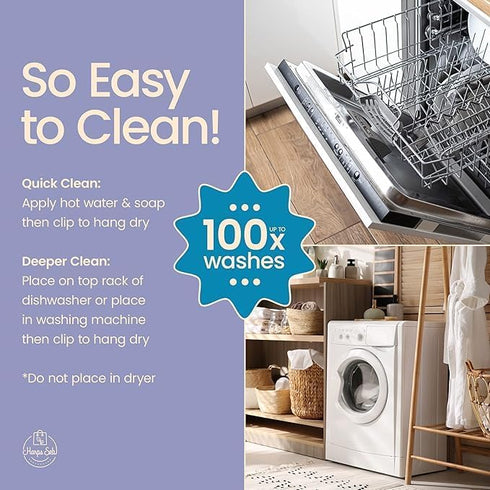 Harps&Seb 5 Pack, Reusable Swedish Dishcloths for Kitchen, Super Absorbent, Washable Swedish Dish Towels, No Odor, Biodegradable, Non-Scratch Reus...