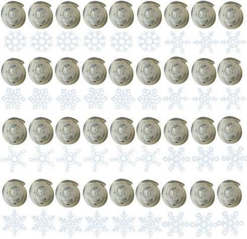 GOER 36 Pcs Snowflake Hanging Swirls for New Year Christmas Winter Party Decorations...