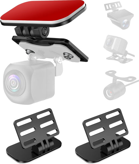 Universal Rear Camera Mount,(Adhesive-2PCS) Backup Camera Bracket Rear Dash Cam Windshield Mount, Car Rear Camera Backup Camera Holder,Rear View M...