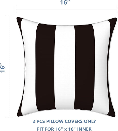 LVTXIII Outdoor Pillow Covers Set of 2, Patio Waterproof Throw Pillow Cases Fade Resistant Accent Pillow Covers for Spring Summer Garden Decoratio...