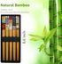 5 Pairs Chopsticks with 6 Cute Lucky Cats Chopstick Rest Set, Classic Japanese Style Reusable Light and Handy Natural Bamboo, Chinese Chopstick gi...