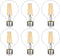 G25 LED Edison Vanity Globe Light Bulbs, LED Filament Light Bulb, 6W Equivalent to 60W, G80 Dimmable 700LM E26 Medium Base, Bathroom Vanity Mirror...