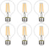 G25 LED Edison Vanity Globe Light Bulbs, LED Filament Light Bulb, 6W Equivalent to 60W, G80 Dimmable 700LM E26 Medium Base, Bathroom Vanity Mirror...