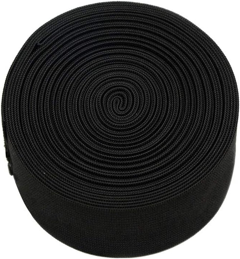 Black Elastic Band for Sewing Knitting High Elasticity Elastic Spool for Wigs, Waistband, Craft DIY Projects (1.4 inch X 5.5 Yard)...