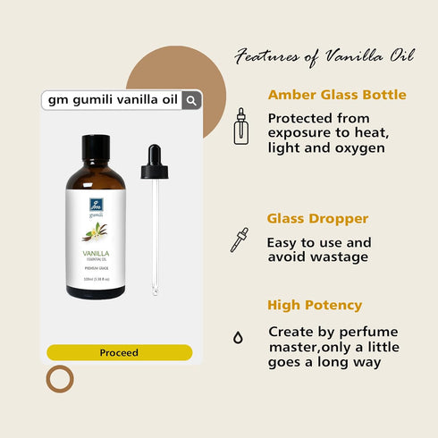 Vanilla Essential Oil 200ML, Natural Vanilla Oil Scented Oil for Aromatherapy & Diffuser-100ML(Pack of 2)...