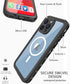 Design for iPhone 14 Pro Max Waterproof Case, Full Body Shockproof Case Dust Proof Phone Case Cover with Screen Protector (iphone 14 Pro Max 6.7‘’...