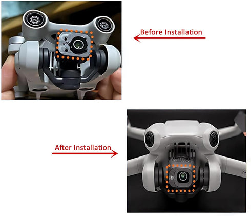 Camera Lens Cap Compatible for DJI Mavic Mini 4 Pro Drone Lens Cover Cap Replacement Gimbal Camera Lens Frame Lid...